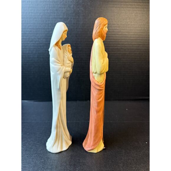 1993 Set of 2 Pencil Slim 10” Porcelain Nativity Figurines Christmas Treasures - Picture 2 of 8